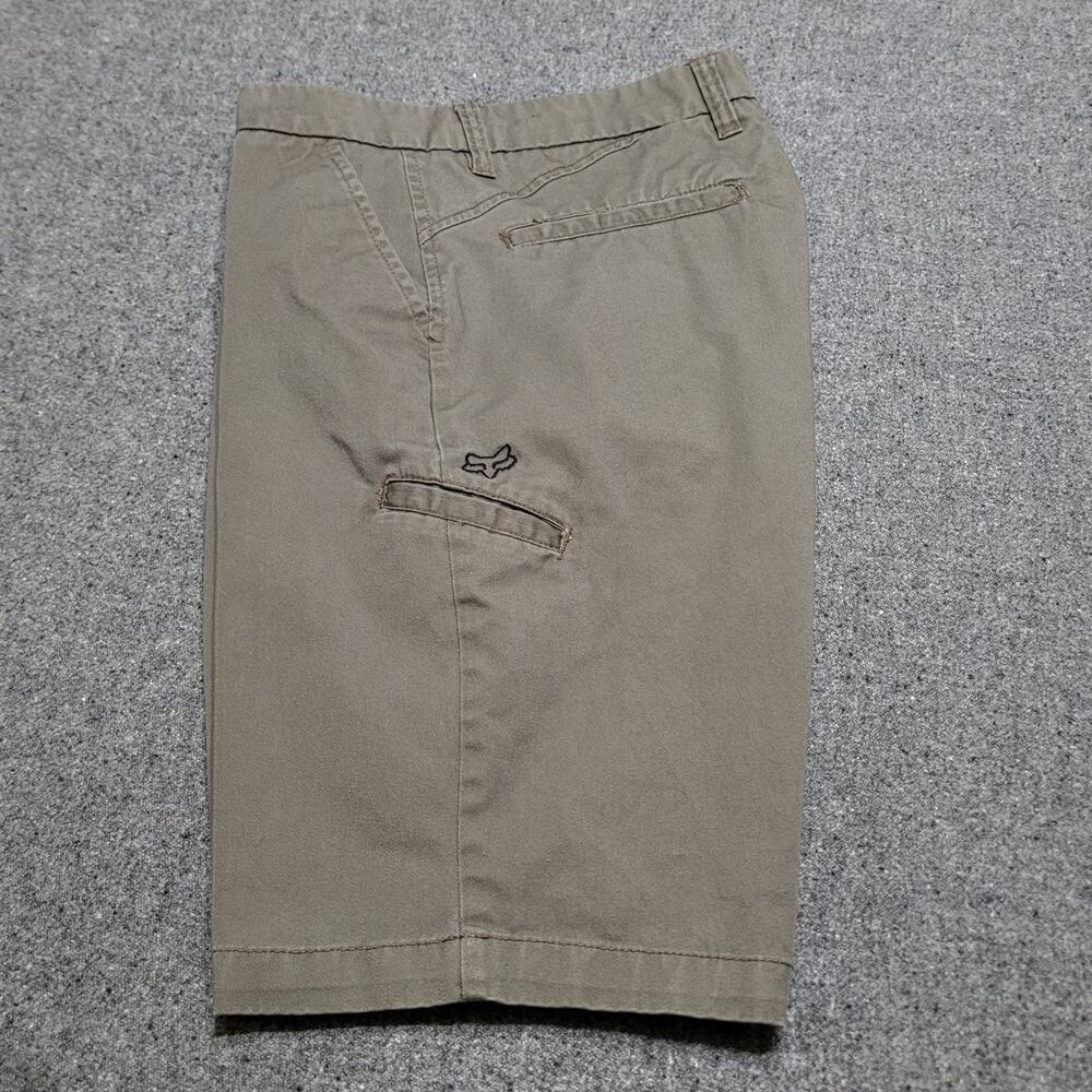 Fox Racing Shorts Mens 28 Taupe Essex Tech Twill Casual 11" Carpenter Pocket